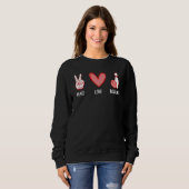 Sweatshirt Cool Bowling Pour Hommes Femmes Bowler Cible Sport (Devant entier)