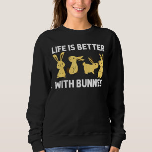 Sweatshirt Cool Bunny Art Pour Hommes Femmes Rabbit Jersey Wo