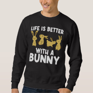 Sweatshirt Cool Bunny Art Pour Hommes Femmes Rabbit Jersey Wo