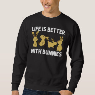 Sweatshirt Cool Bunny Art Pour Hommes Femmes Rabbit Jersey Wo