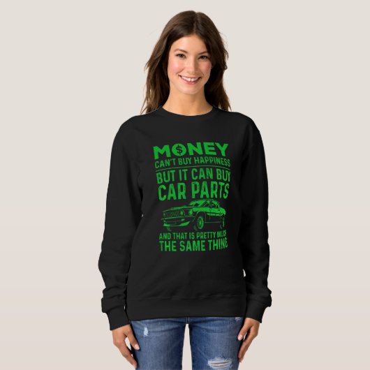 Sweatshirt Cool Car  For Men Automotive Engine Drag Racing Gu (Devant entier)