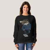 Sweatshirt Cool Cat And  Cat (Devant entier)