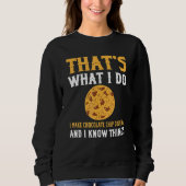 Sweatshirt Cool Chocolate Chip Cookies Apparel Christmas Cook (Devant)