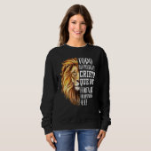 Sweatshirt Cool Christian Hommes Espagnol Bible Verse Lion De (Devant entier)