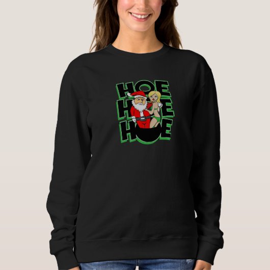 Sweatshirt Cool Christmas Eve Hot Santa Claus Woman Xmas Part (Devant)