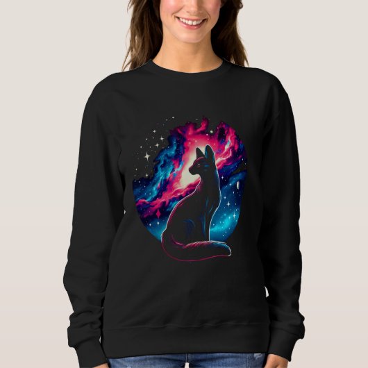 Sweatshirt Cool Cosmic Fossa Galaxy Graphic Space Art (Devant)