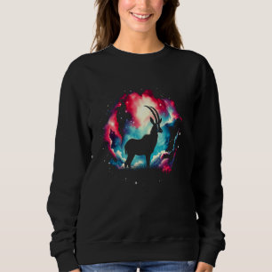 Sweatshirt Cool Cosmic Roan Antelope Galaxy Graphic Space Art