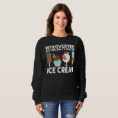 Sweatshirt Cool Crème Glace Art Pour Hommes Femmes Gelato Con (Devant entier)