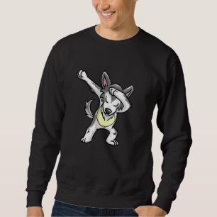 Sweatshirt Cool Dabbing Wolf Hip hop Coyote Dog Dancing