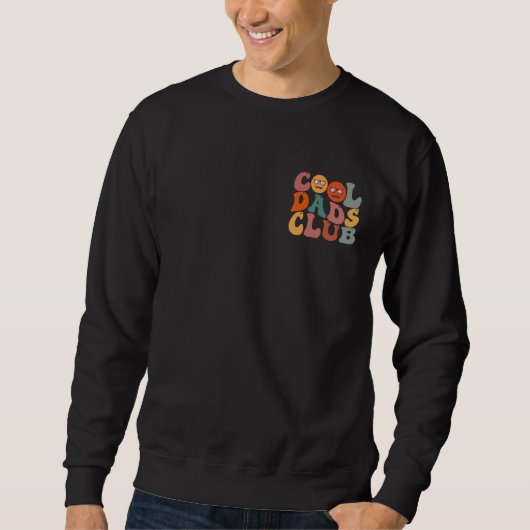Sweatshirt Cool Dads Club Papa Fête des pères Retro Super (Devant)