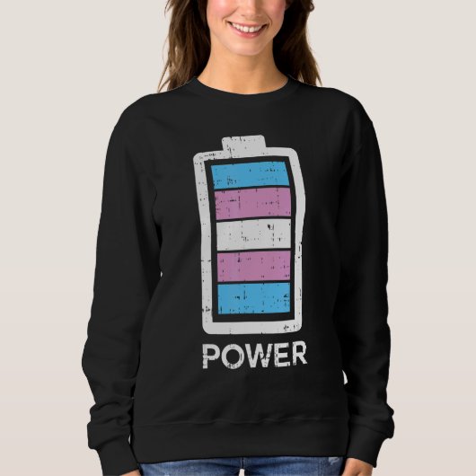 Sweatshirt Cool de batterie transgenre transgenre entièrement (Devant)