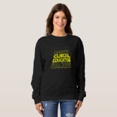 Sweatshirt Cool d'éducateur clinique Galaxy (Devant entier)