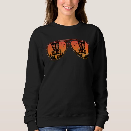 Sweatshirt Cool Disc Golf Reflections Aviator Sunglasses Disc (Devant)