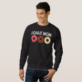 Sweatshirt Cool Donut Art pour maman maman sucre glacé chocol (Devant entier)