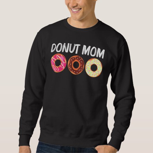 Sweatshirt Cool Donut Art pour maman maman sucre glacé chocol (Devant)