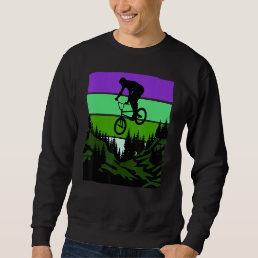 Sweatshirt Cool DownHill Mountain Bike Design for Hardcore Cy (Devant)
