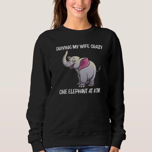Sweatshirt Cool Elephant For Men Dad Indian Elephant Safari A (Devant)