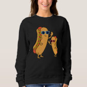 Sweatshirt Cool Franks Saucisses Weiner Restauration rapide L (Devant)