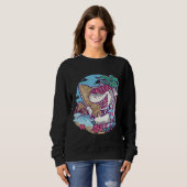 Sweatshirt Cool Funny Shark Style Porte Lunettes de soleil et (Devant entier)