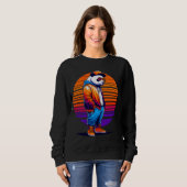 Sweatshirt Cool Géant Panda Style urbain moderne Coucher de s (Devant entier)