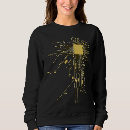 Sweatshirt Cool Geek CPU (Devant)