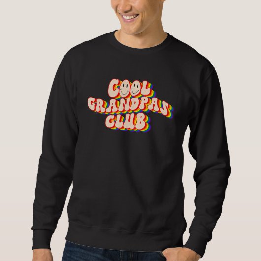 Sweatshirt Cool Grandpas Club LGBTQ Pride Gay Pride Rainbow L (Devant)