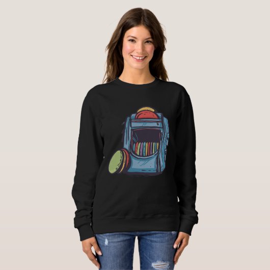 Sweatshirt Cool Graphic Disc Golf Backpack (Devant entier)