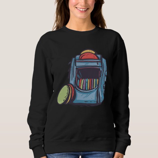 Sweatshirt Cool Graphic Disc Golf Backpack (Devant)