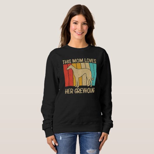 Sweatshirt Cool Greyhound Pour Maman Femmes Sighththththight  (Devant entier)
