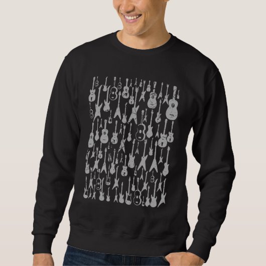Sweatshirt Cool Guitars Guitarist Guitar (Devant)