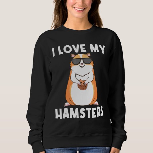 Sweatshirt Cool Hamster Pour Hommes Femmes Syrien Dwarf Roden (Devant)