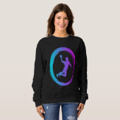 Sweatshirt Cool Handball sports and hobby (Devant entier)