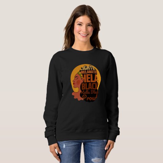 Sweatshirt cool Hella Black proud Illustration  Graphic Desig (Devant entier)