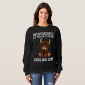 Sweatshirt Cool Highland Cow For Men Women Scottish Cattle Co (Devant entier)