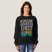 Sweatshirt Cool jardin d'enfants Dude amusants Enfants Lunett (Devant entier)