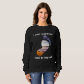 Sweatshirt Cool Je Veux Juste Mes Orteils Dans Le Sable Pour  (Devant entier)