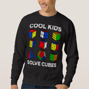 Sweatshirt Cool Kids Solve Cubes Drôle Speedsolvi