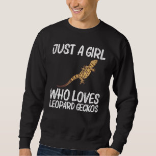 Sweatshirt Cool Leopard Gecko Pour Les Filles Mince Dinosaur 