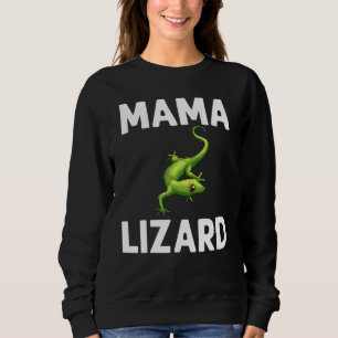Sweatshirt Cool Lizard Pour Femmes Maman Gecko Green Reptile 