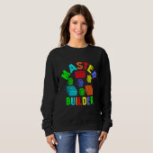 Sweatshirt Cool Master Builder Funny Building Blocks drôle Me (Devant entier)