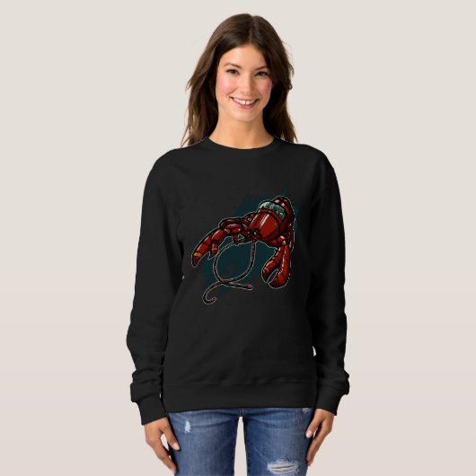 Sweatshirt Cool mechanical Lobster (Devant entier)