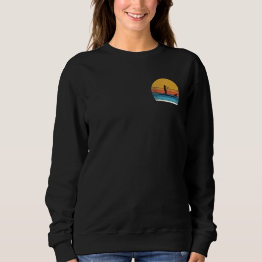 Sweatshirt Cool Monter Paddle Board Dog Sup Paddle Board (Devant)