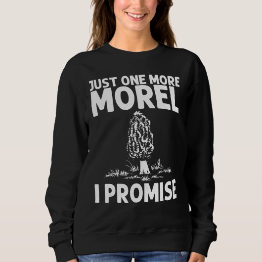 Sweatshirt Cool Morel Design Pour Hommes Femmes Chasse Aux Ch (Devant)