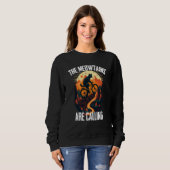 Sweatshirt Cool Mountain Biking MTB Biker Cats For Men Women  (Devant entier)