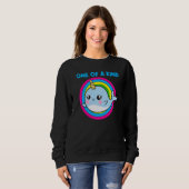Sweatshirt Cool Narwhal Pour Hommes Femmes Arc En Ciel Tusk M (Devant entier)