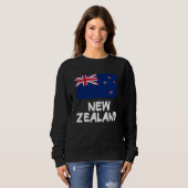 Sweatshirt Cool New Zealand Flag (Devant entier)