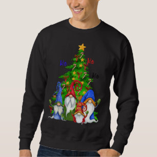 Sweatshirt Cool Noël Gnomes Xmas Tree Ho Ho Ho Design