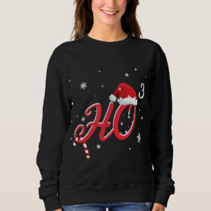 Sweatshirt Cool Noël HO-3 Santa Hat Funny