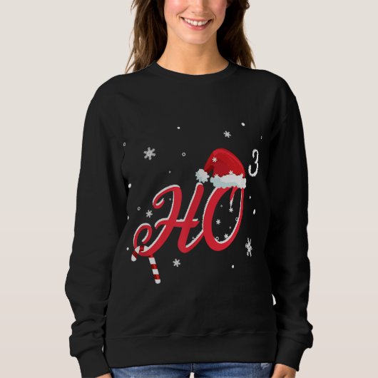 Sweatshirt Cool Noël HO-3 Santa Hat Funny (Devant)