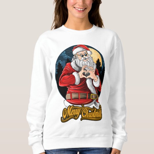 Sweatshirt Cool Père Noël (Devant)
